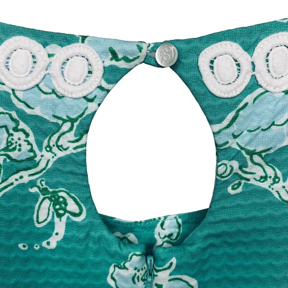 Lilly Pulitzer Green Sleeveless Halter Sundress - Picture 6 of 12